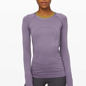 Lululemon Swiftly Speed Long Sleeve *Shine Size 8